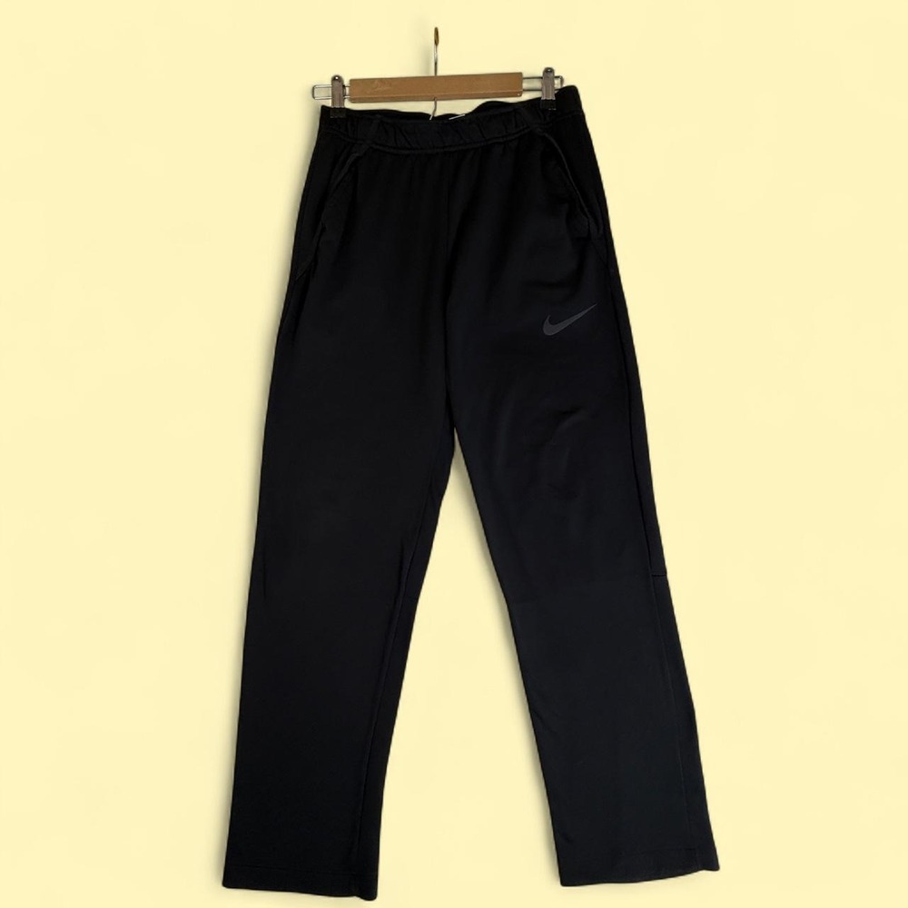 Nike Dri-FIT Athletic Sweatpants Black Embroidered Logo Loungewear Women Size S